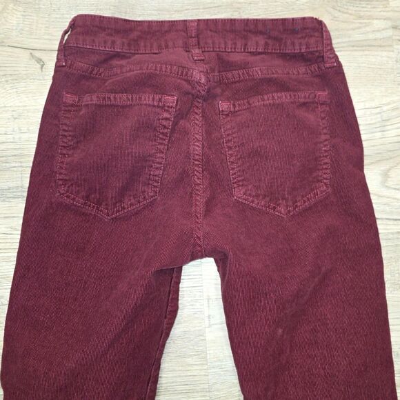GAP Classic Straight Maroon Corduroy Size 0/25 - Picture 7 of 7